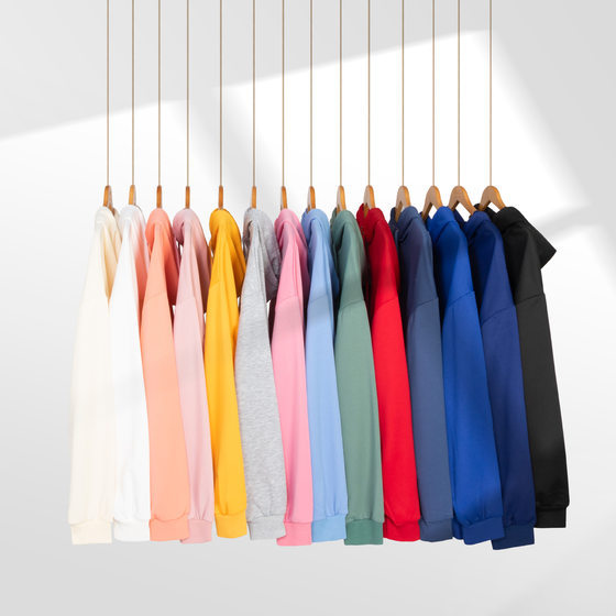 Cross-border Amazon for Spring and Autumn Shoulder Loose Solid Color Hooded Sweater Men's and Women's Couples Pullover Long-sleeved Shirt