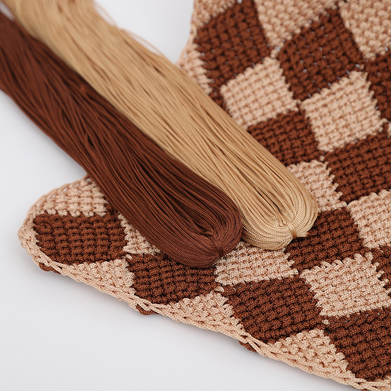 Upgraded hollow thread bright silk thread hook shoe bag thread Chinese knot hand-woven wool nylon thread factory wholesale