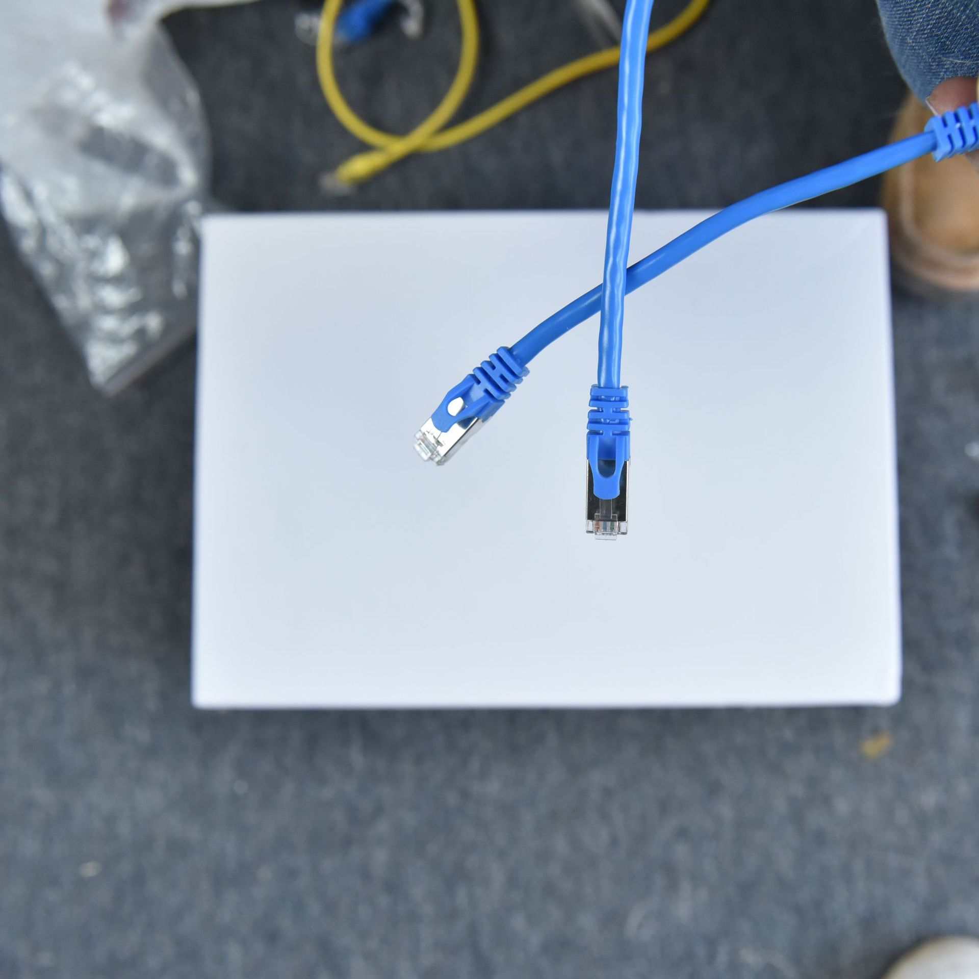 RJ45 Super Class 6 Finished Jumper Household cat6e Network Line Network Router Computer Equipment Connection Line 1 m