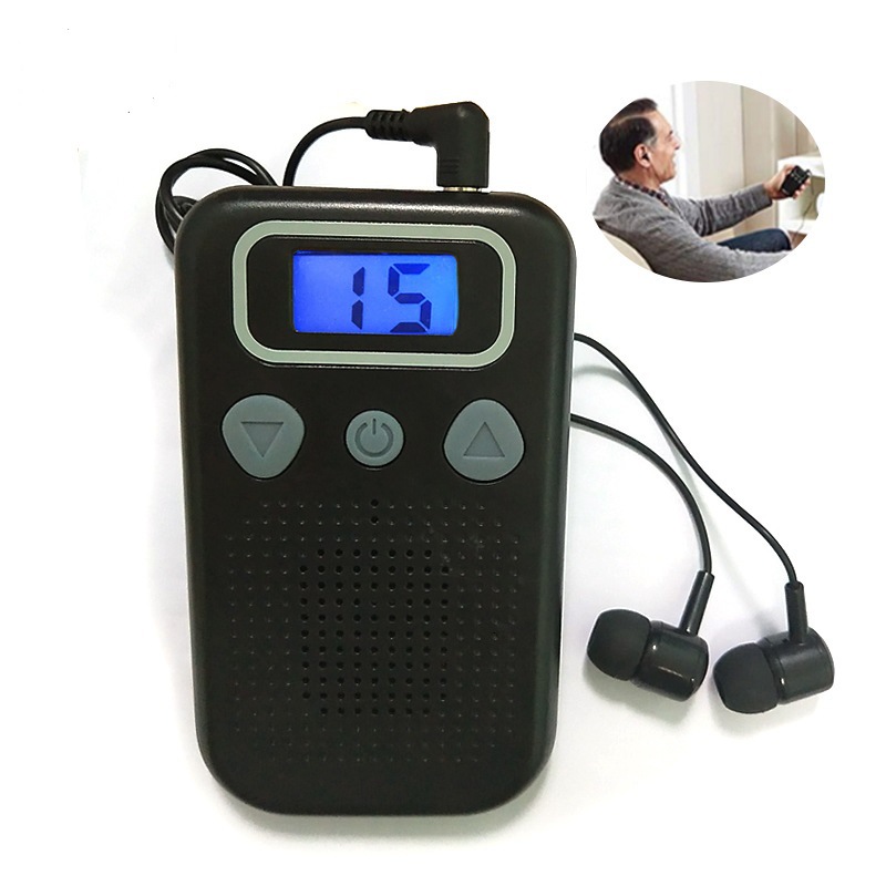 Wired hearing aid bee loudspeaker two AAA battery sound amplifier a generation of hair