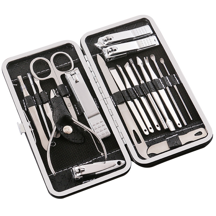 Nail Clippers set 19-piece Beauty nail pedicure knife scissors care kit manicure set nail clippers nail clippers