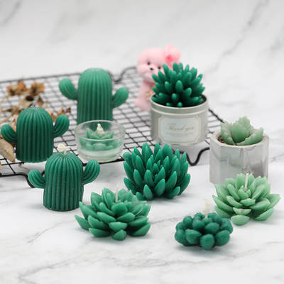 Sanxin three-dimensional succulent silicone candle mold DIY aromatherapy candle fragrant stone plaster pudding cake grinding tool