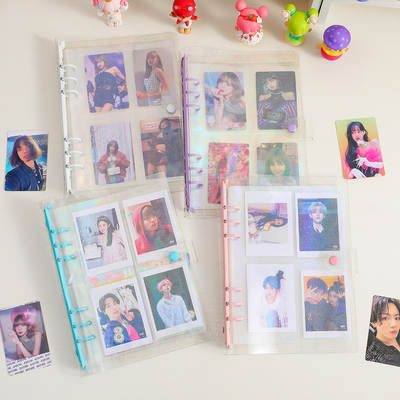 A5 Six-hole Transparent PVC Loose-leaf Album Korean Style Girl Photo Storage Loose-leaf Book for Women