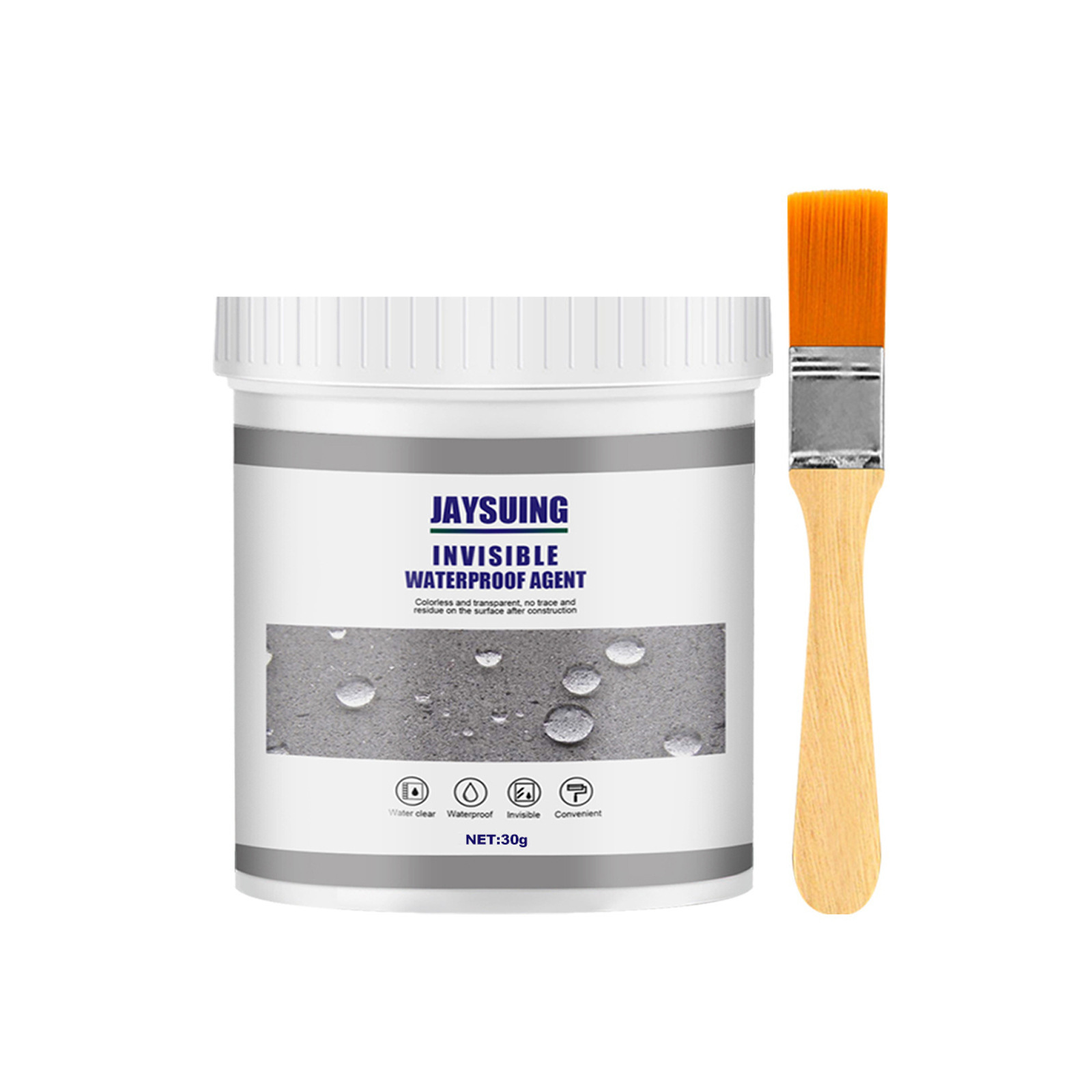 Jaysuing transparent waterproof glue toilet kitchen exterior wall anti-leakage non-smashing brick leak sealing coating