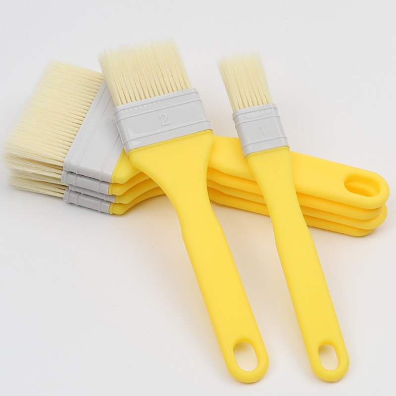Imitation wool brush soft hair paint coating brush plastic handle water paint brush seamless soft hair brush baking barbecue brush