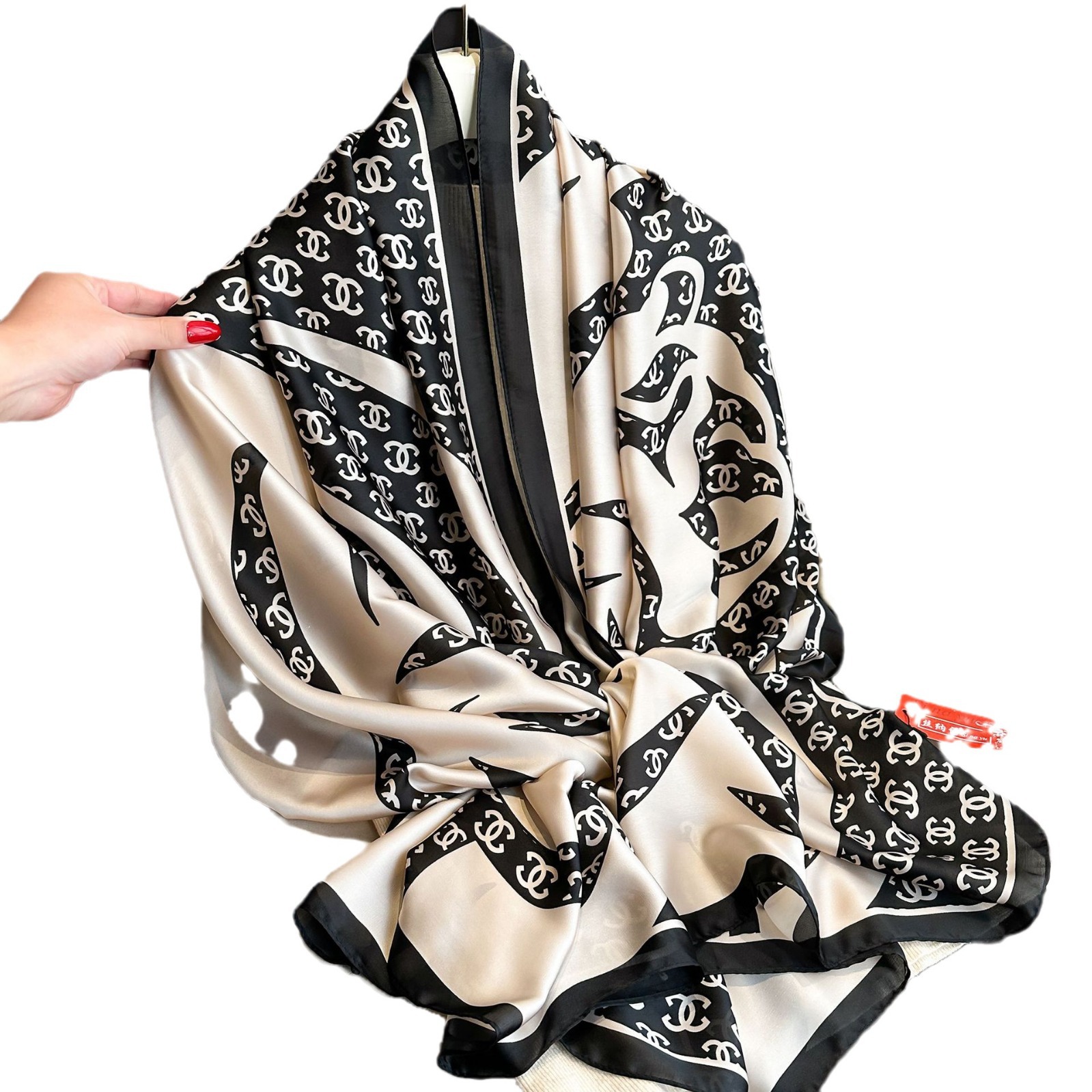 New fashion all-match long scarf women's letter printed scarf shawl outer wear decorative beach towel lengthened