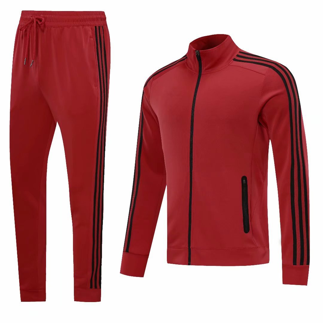 Healthy Cloth Coat Set Autumn and Winter Basketball Football Outfit Outdoor Sports Training Competition Zipper Warm Jacket