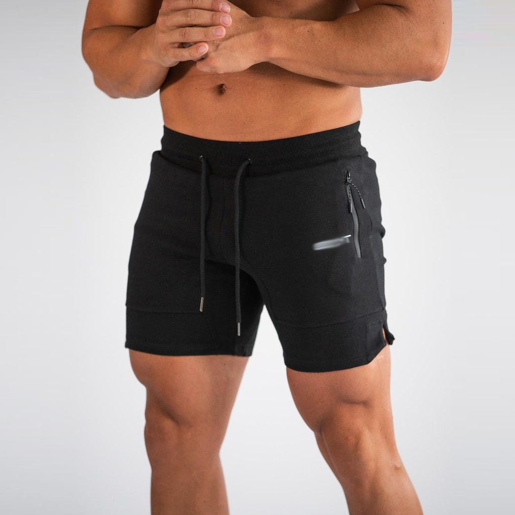 Quick-drying European and American cross-border zipper mesh sports leisure sports men's summer shorts running training pants men's