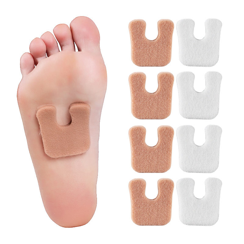 Amazon U-Shaped Sheep Felt Hair Calluses Blister Anti-Abrasive Foot Beating Feet Random Sticker Multifunctional Sticker for Men and Women Chicken Eye Sticker