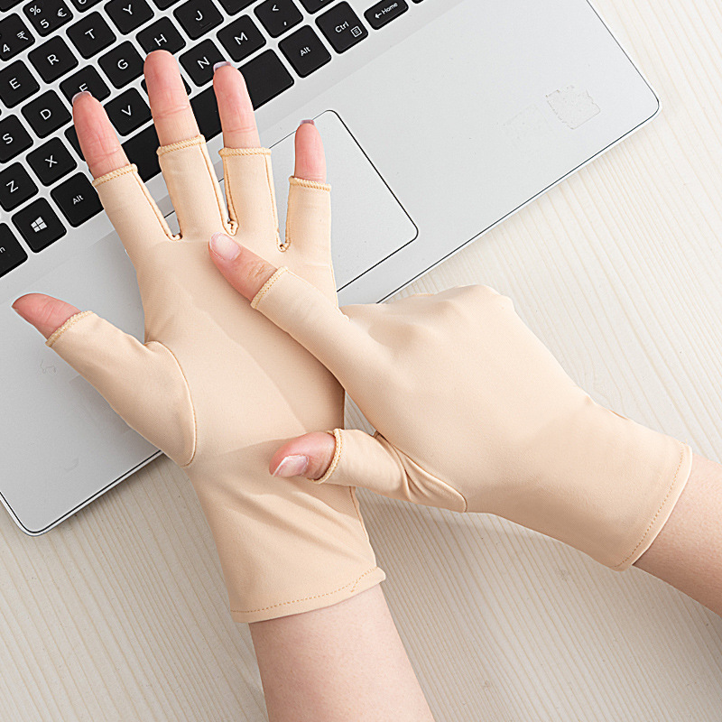 Female half finger skin color -1 pair