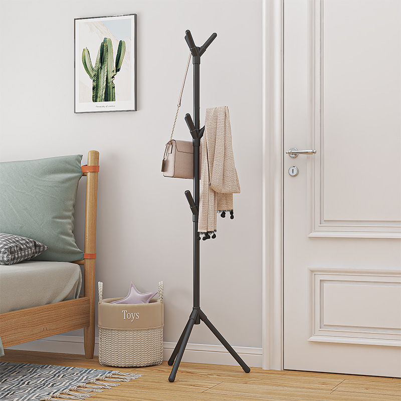Southeast Asia hot selling light luxury coat rack simple floor hanger bedroom hanger single rod hat rack for delivery