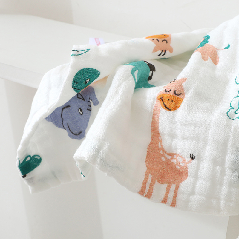 [strict selection] infant six-layer class a square cotton high density baby face towel cotton gauze saliva