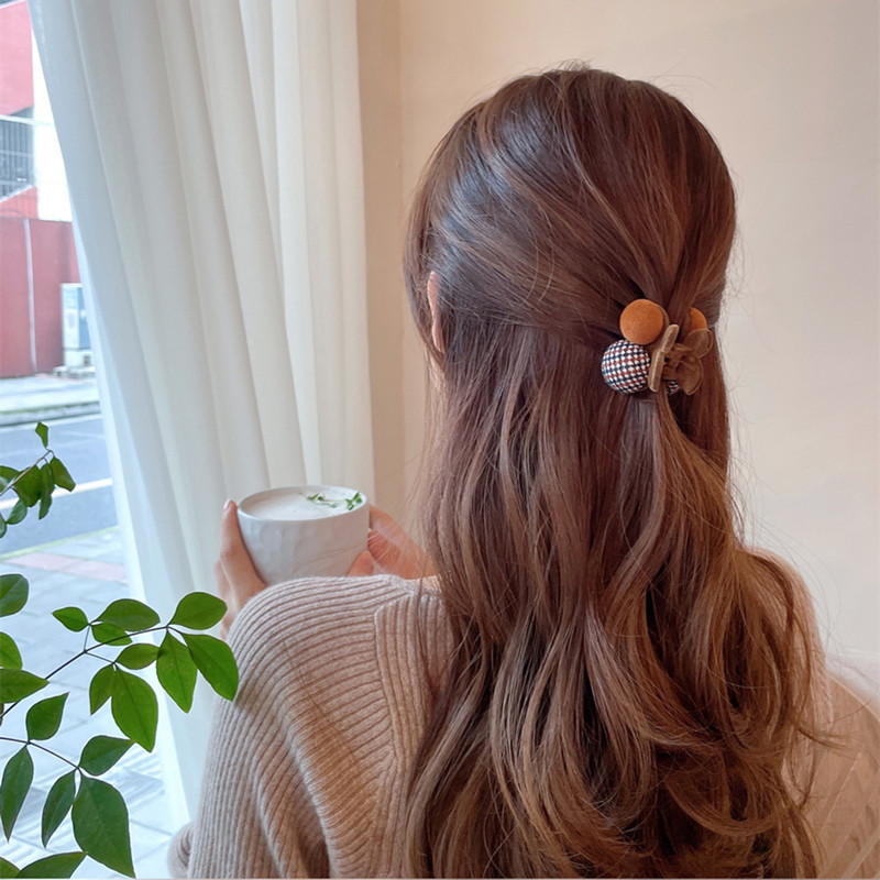 新しいトレンディなヘア爪クリップかわいいヘアアクセサリー女性のための後頭部クリップファッショナブルなヘアピンスタイリングツール|undefined