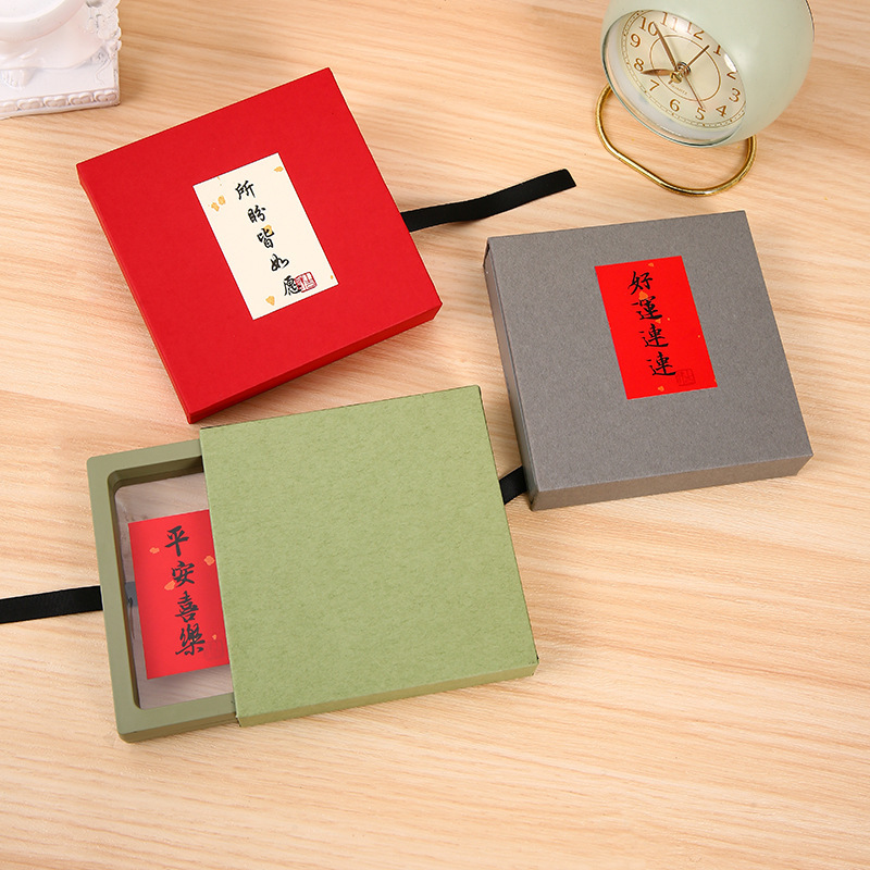 Transparent ins style PE suspension box display box hairpin necklace storage box bracelet nail jewelry box custom wholesale