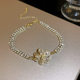 Zircon Diamond Pull Bracelet Korean Emerald Super Flash Bracelet Temperament High-grade Girlfriend Bracelet Wholesale Women's Fashion