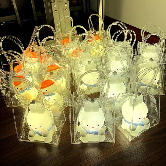 Creative cartoon night light net red cute atmosphere light wholesale night market stall luminous toys children's New Year gifts