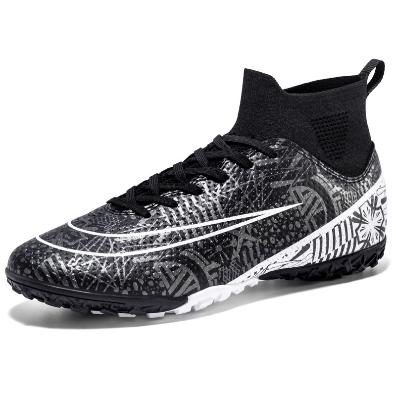 Cross-border Amazon summer football shoes men's high-top spikes broken nails students children boys professional training