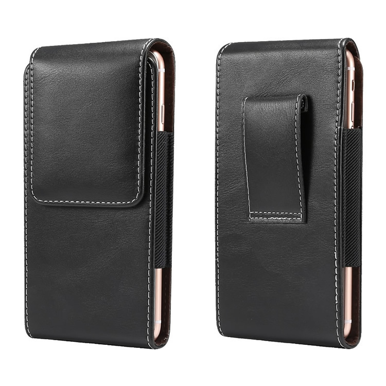 Men's Mobile Phone Pocket Wearing Belt Suitable for Huawei oppo Apple vivo Xiaomi Red Rice Old Age Vertical Leather Case
