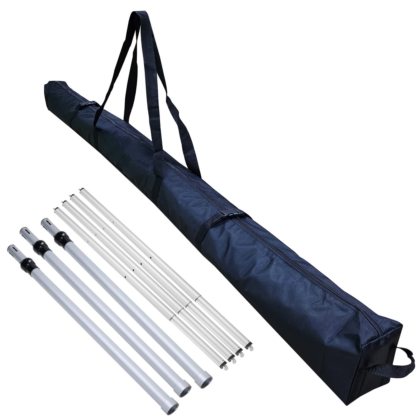 Source factory curtain rack accessories 5-character Hook double pole plug-in aluminum tube wedding curtain background rack retractable accessories