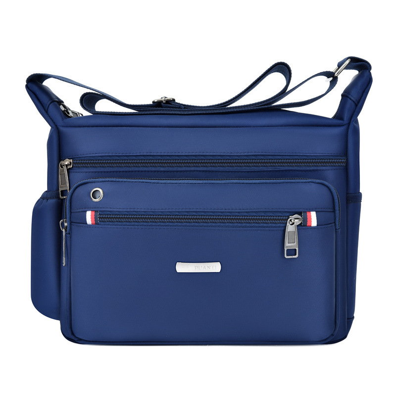Men's Oxford Cloth Shoulder Bag Korean Style Large Capacity Multi-layer New Crossbody Bag Men's Business Travel Casual Backpack