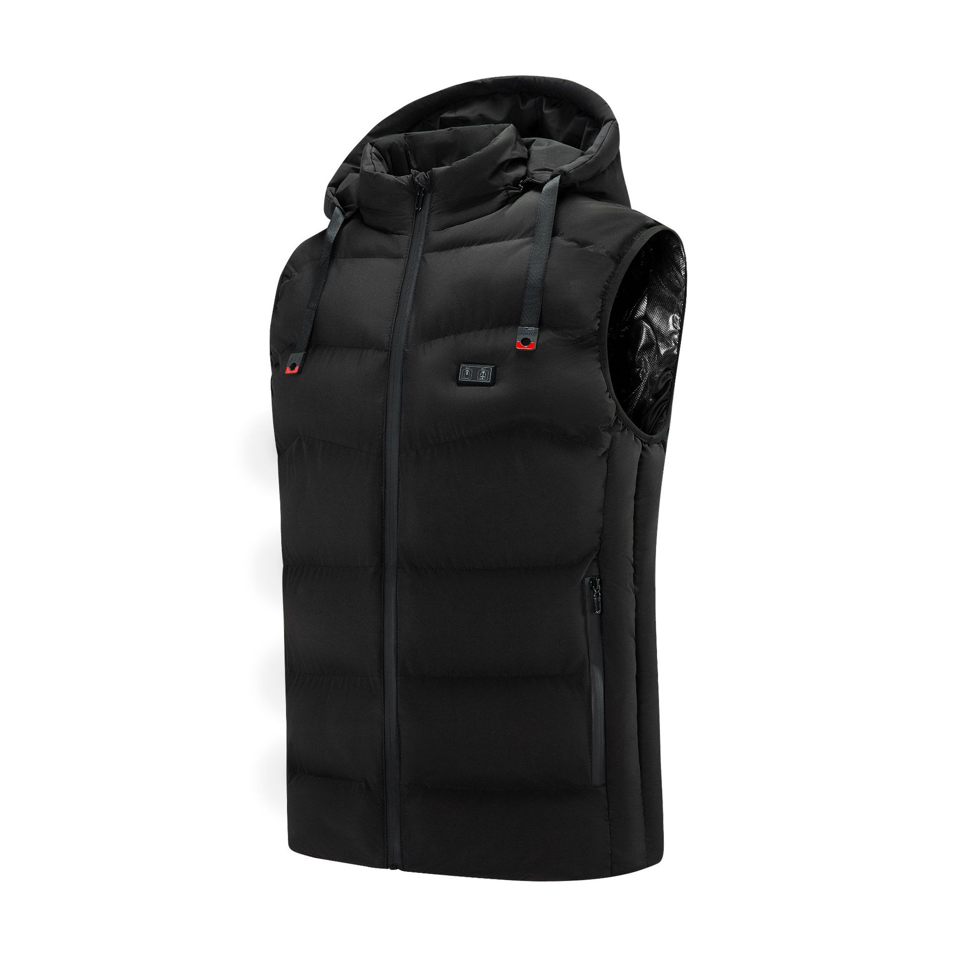 Heating waistcoat men's electric heating warm hooded vest heating new winter cotton coat intelligent dual control nine zone heating