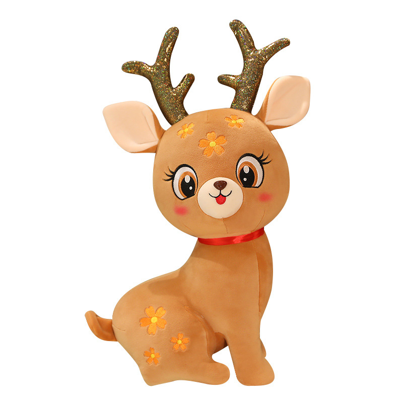 New Star Elk Plush Toy Doll Pillow Doll Children Lover Gift Christmas Plush Doll Wholesale