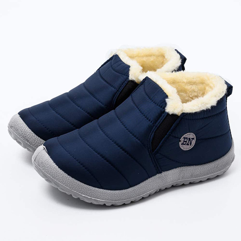 Cross-border New Cotton Shoes Waterproof Wear-resistant Lightweight Old People's Shoes Fleece-lined Cotton Boots Casual Non-slip Snow Boots Large Size