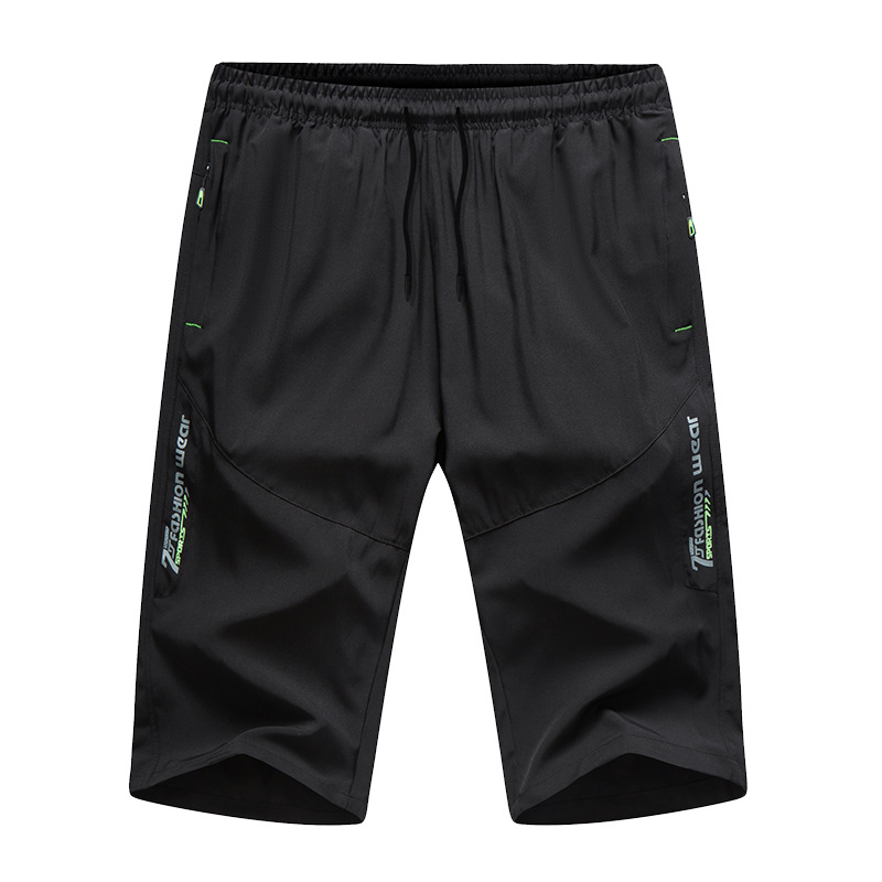 Boys' Pants Ice Silk Shorts Summer 2024 New Children's Sports Breathable Cropped Quick-drying Pants for Middle and Big Children