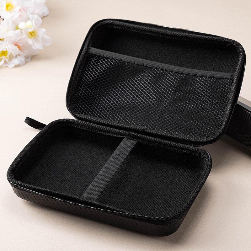 eva earphone storage box multi-function data cable charger storage bag mobile hard disk bag carbon fiber zipper bag