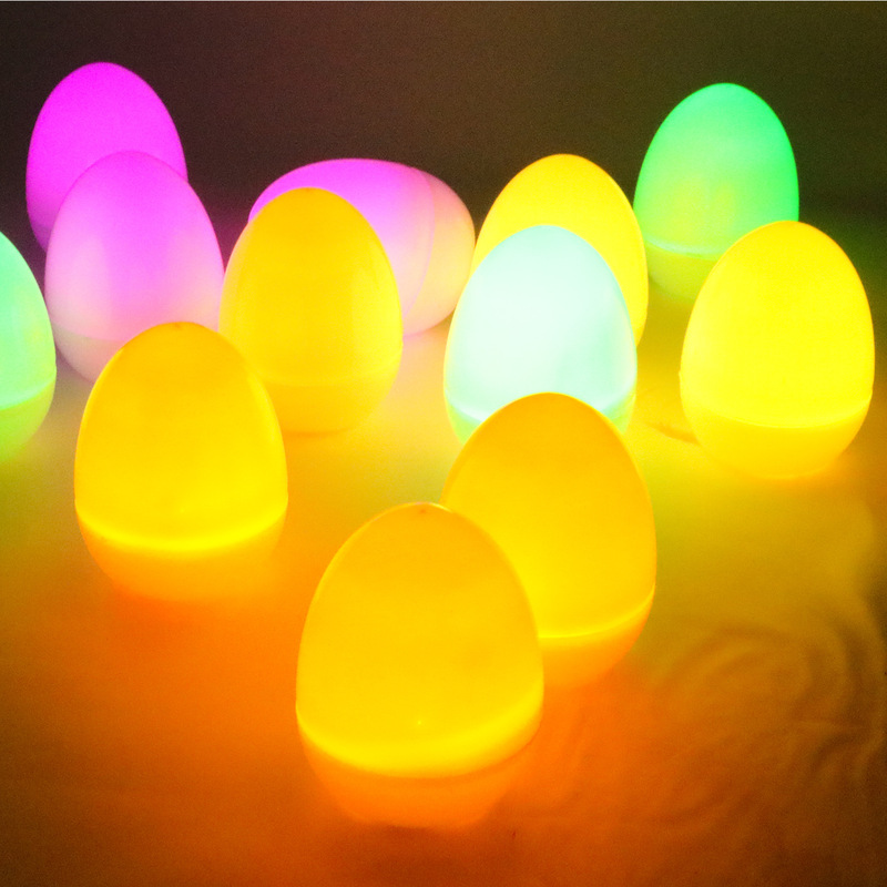 アマゾンイースター装飾シミュレーション電子カラー卵祝日パーティー装飾プレゼント玩具発光led卵|undefined