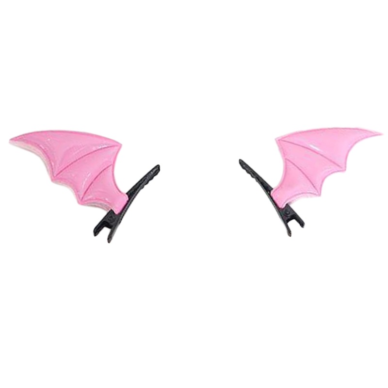 Dark cute demon hairpin side clip Halloween hairpin black bat wings Lolita headdress Gothic style