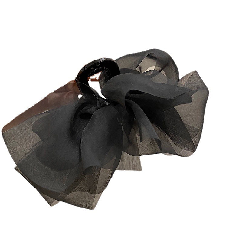 Pince à cheveux de voyage de style féerique, pince à cheveux avec nœud en fil, pince à requin, grande poignée, nouveau style, affichage de cheveux, pince à cheveux, accessoires pour cheveux de princesse, couvre-chef_voghion.com