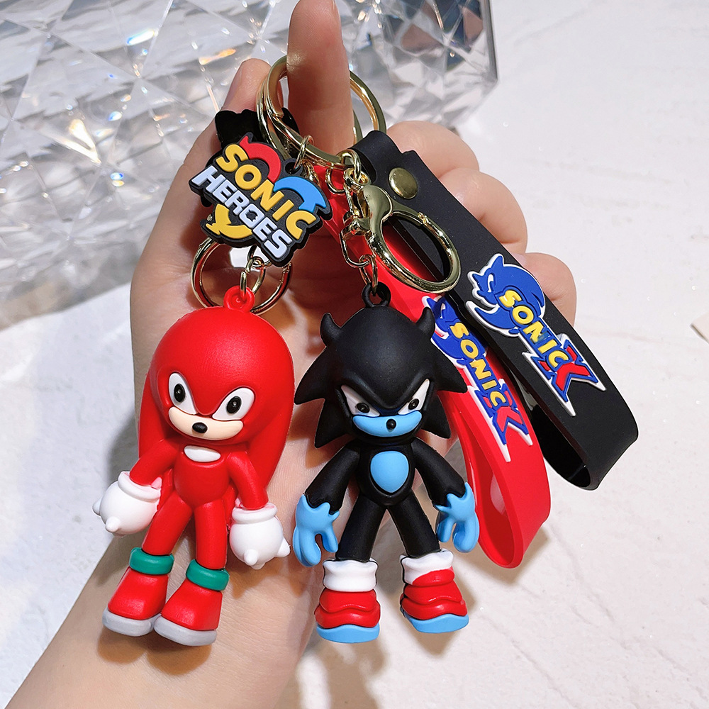 2025 new mouse Sonic key chain car cartoon key pendant doll bag pendant key chain