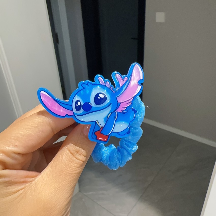 Cross-border Cute Blue Stilwell Intestinal Circle Cartoon Hair Ring Children's Jewelry Ponda Tie Rope Hair Accessories for Girls