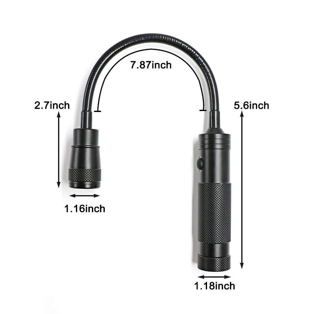 Bending T6 barbecue lamp telescopic focusing with magnet work lamp auto repair lamp 360 hose flashlight