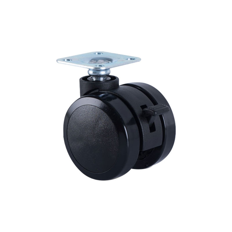 Factory direct supply 2 inch silk tooth clip PU silent furniture wheel office chair computer desk swivel chair wheel universal caster