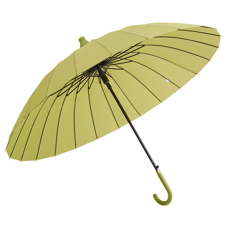 Extra-Large 24-Piece Long-Handle Umbrella with Waterproof Case for Storage Oversized 24-Bone Straight Umbrella with 16-Bone Hook for Men