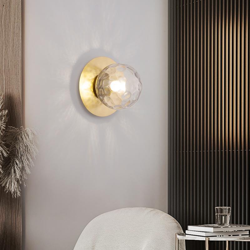 Minimalist bedside wall lamp light luxury living room bedroom background wall lamp personalized creative hotel stair aisle corridor lamp