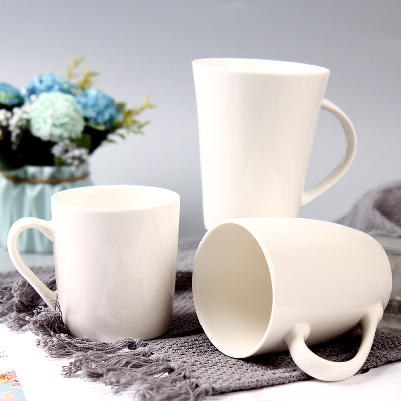 Mug to map custom LOGO pattern two-dimensional code lettering printing hotel gifts new bone china advertising cup wholesale