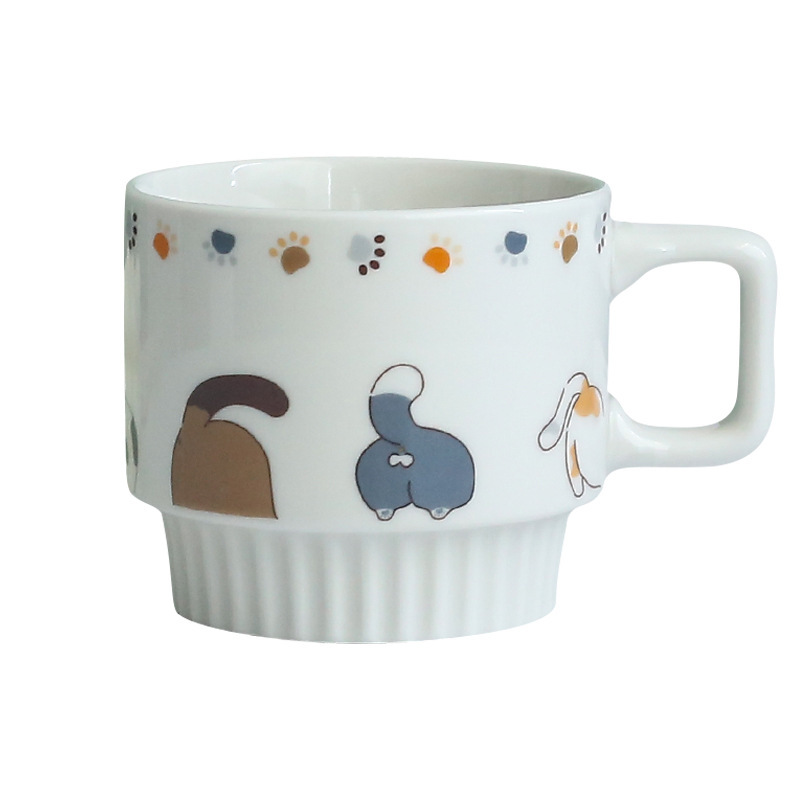 卸売り猫ネット赤アニメシリーズ畳カップはins北欧シンプル陶磁器マークカップを決めることができる|undefined