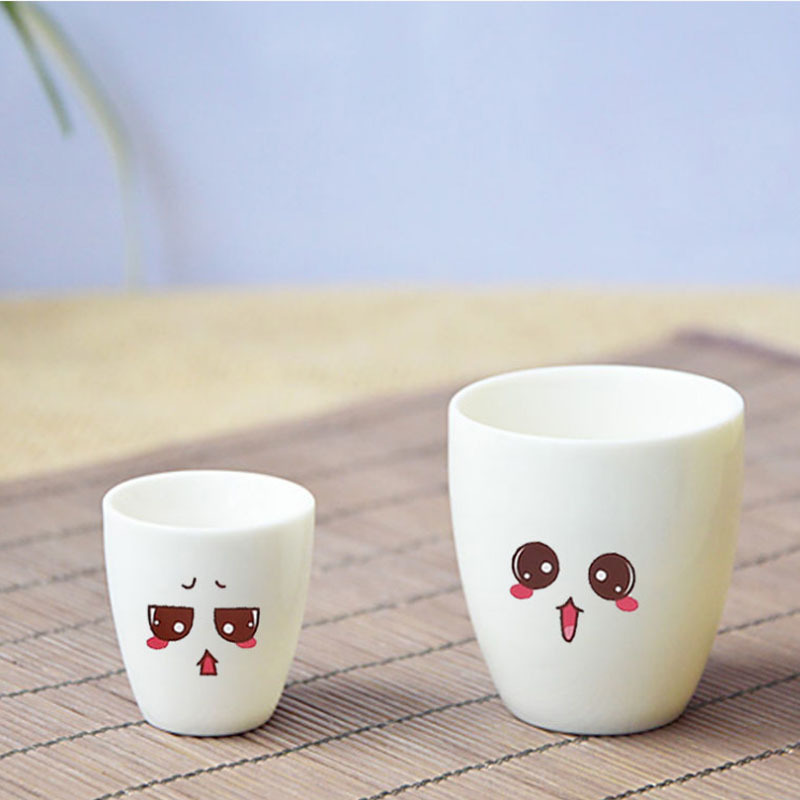 Cute facial expression Cup stickers self-adhesive stickers kindergarten reward stickers hand account stickers note book cartoon stickers
