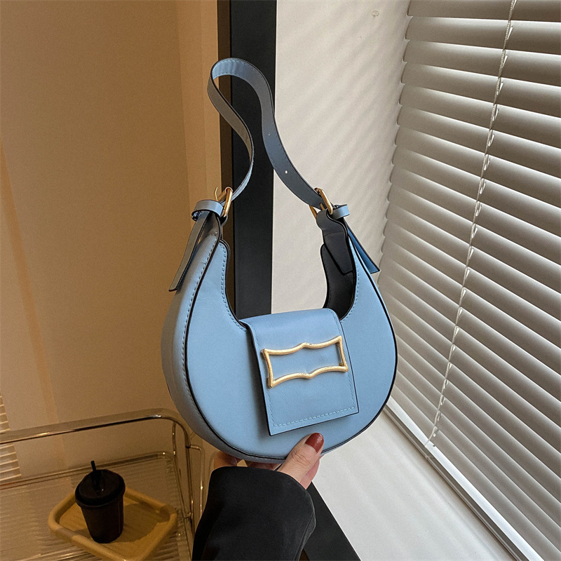 Cross-border Bags Bag Women's New Fashion Retro Crescent Underarm Bag Niche Light Luxury Shoulder Crossbody Small Bag