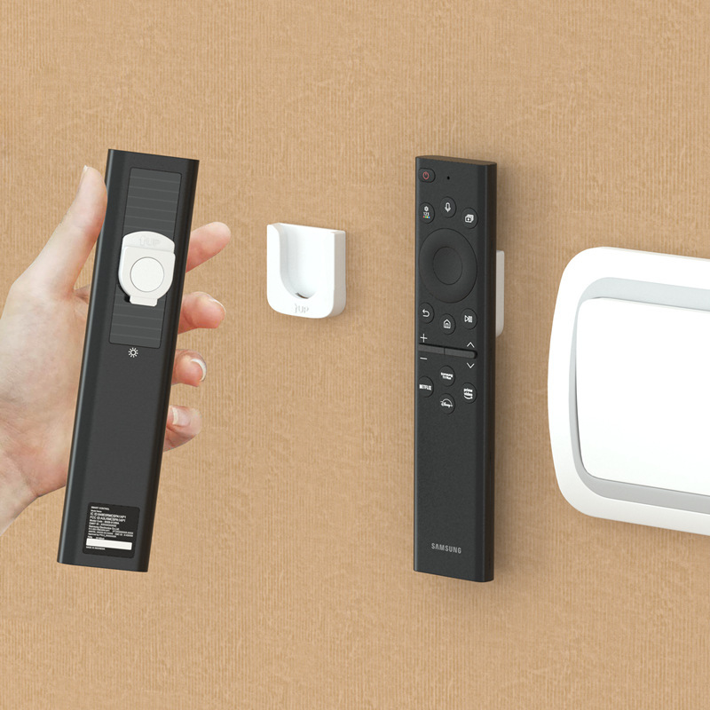Air conditioning remote control magnetic hook strong paste suction cup wall-mounted buckle remote control storage rack punch-free