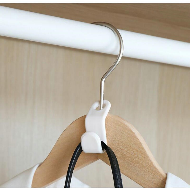 Wholesale cross-border hanger connection hook clothes hanger plastic hook wardrobe clothes drying overlay storage hook