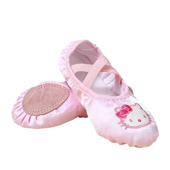 Children's soft bottom Crown dance shoes practice Chinese dance body cat claw Baby dancing girl toddler Ballet