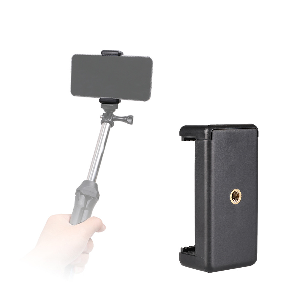 Floor desktop tripod mobile phone fixed clip horizontal and vertical shooting rotating plastic clip selfie cold boots live mobile phone clip