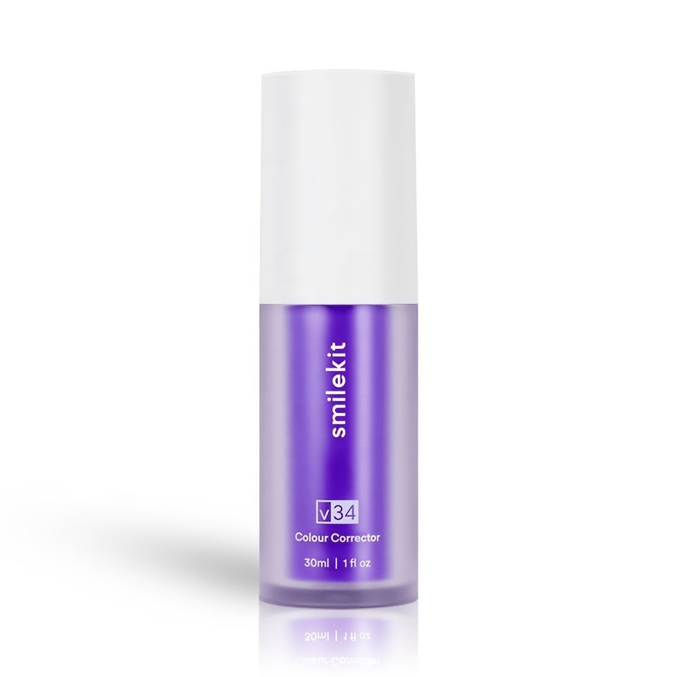 Cross-border Tooth Cleaning V34 Toothpaste Small Purple Bottled Purple Toothpaste Tooth Cleaning Press Toothpaste