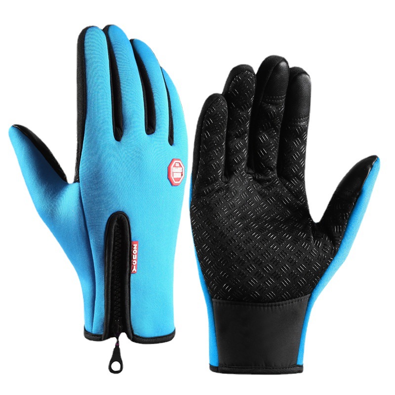 Gloves Touch Screen Winter Women's Riding Outdoor Sports Non-slip Warm Ski Climbing Zipper Men's Motorcycle Gloves