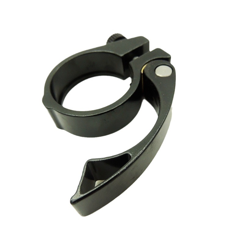 38mm folding bicycle aluminum alloy seat tube clamp copper pad black mountain bike seat tube quick release clip seat hoop