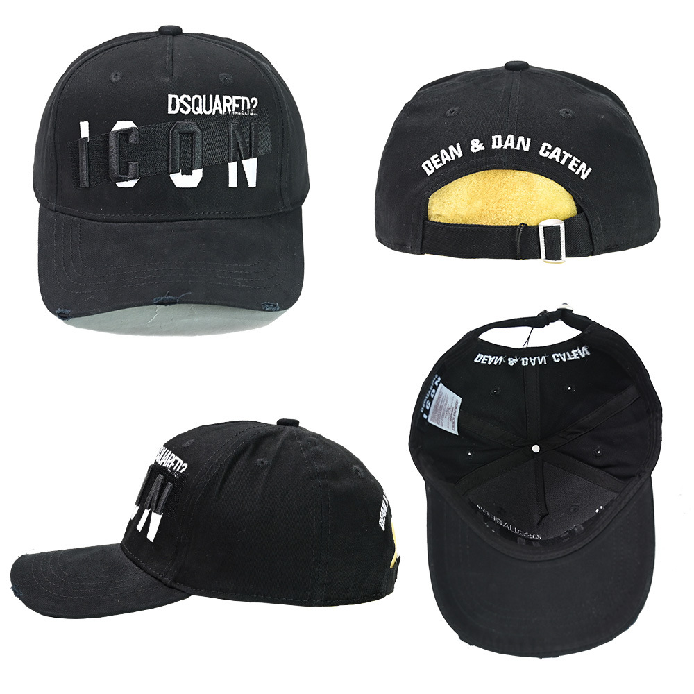 Men's fashion brand baseball cap ICON peaked cap cross-border European and American DSQ2 casual outdoor street fashion sun hat